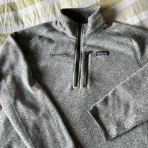 Patagonia Men’s Better Sweater Quarter Zip Grey Like New